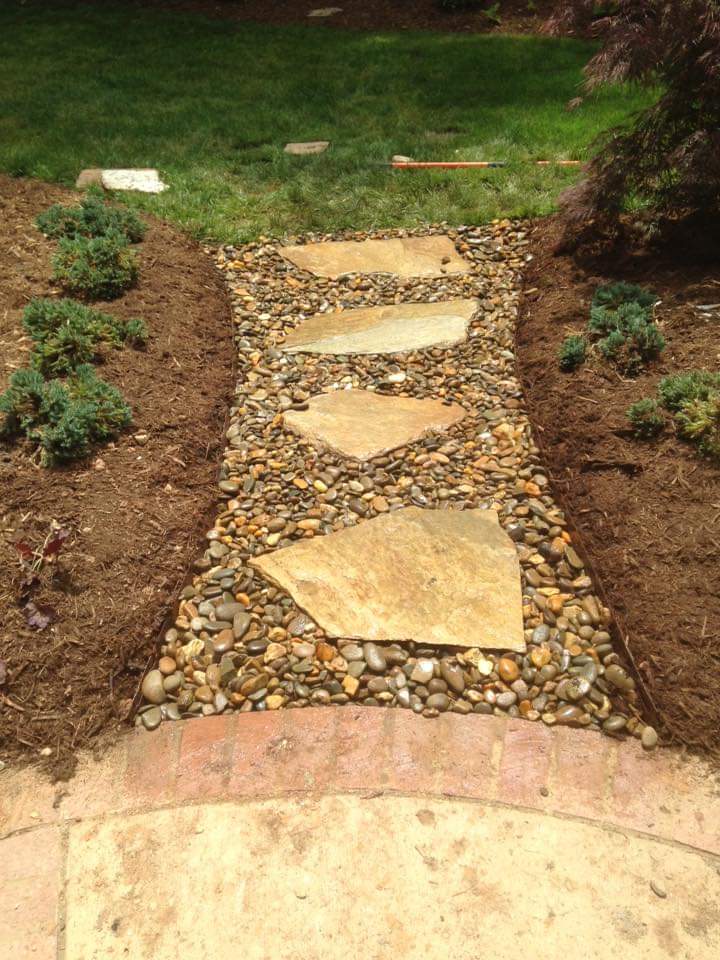 Landscaping — Flagstone Walkway
